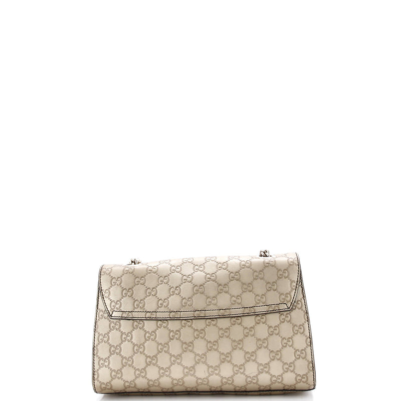 Emily Chain Flap Bag Guccissima Leather