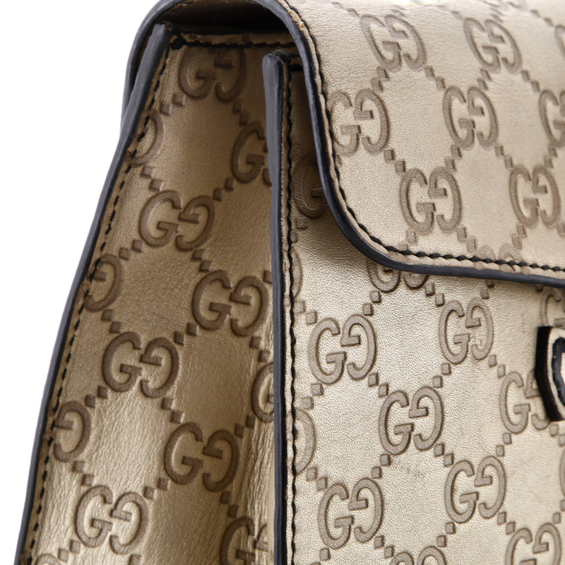 Emily Chain Flap Bag Guccissima Leather