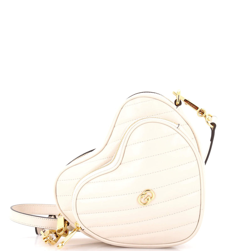 Interlocking G Heart Shoulder Bag