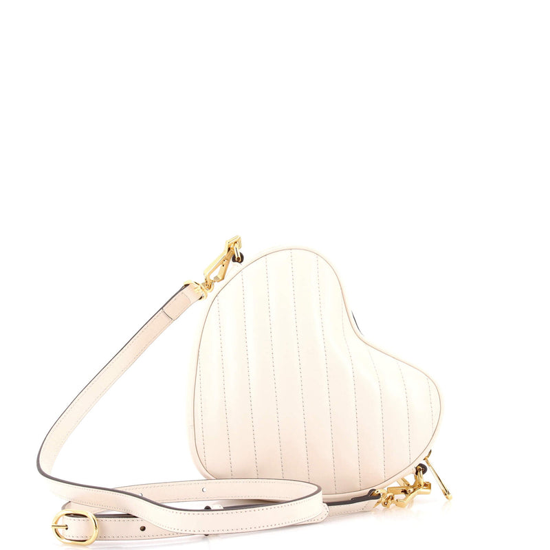 Interlocking G Heart Shoulder Bag