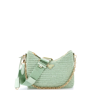 Re-Edition Shoulder Bag Raffia Small