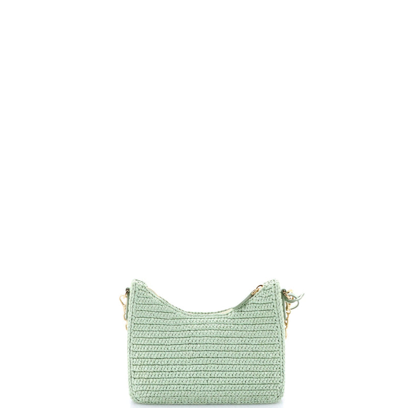 Re-Edition Shoulder Bag Raffia Small