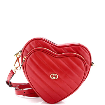 Interlocking G Heart Shoulder Bag