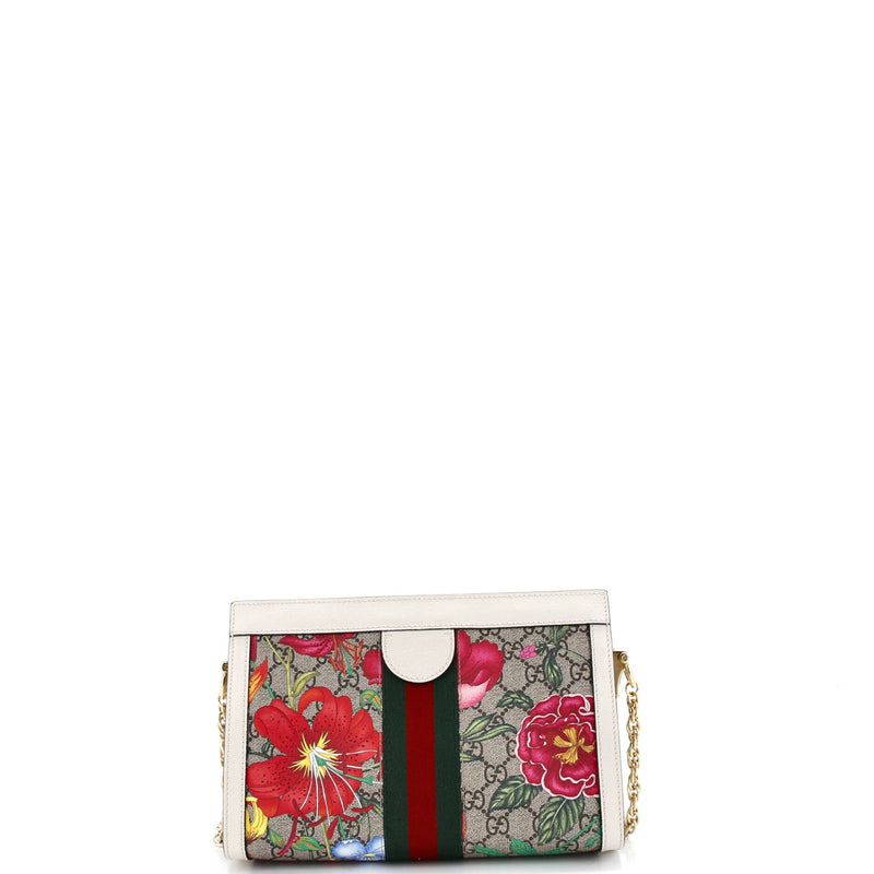 Ophidia Chain Shoulder Bag Flora Gg
