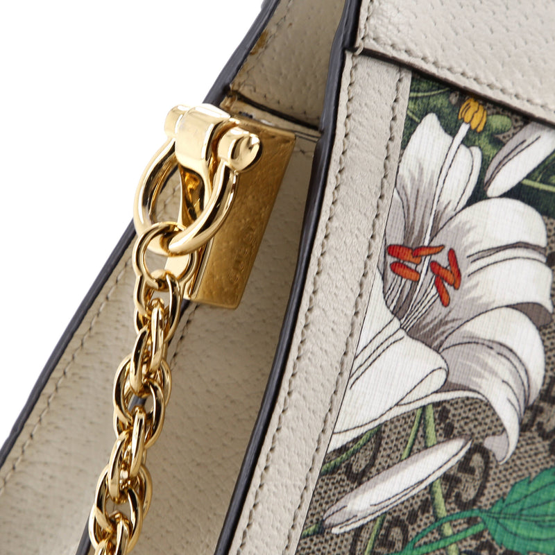 Ophidia Chain Shoulder Bag Flora Gg