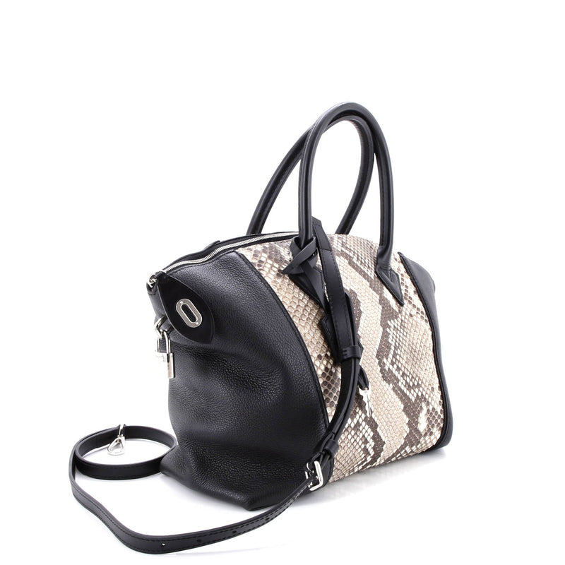 Soft Lockit Handbag Leather And Python