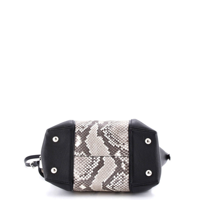 Soft Lockit Handbag Leather And Python