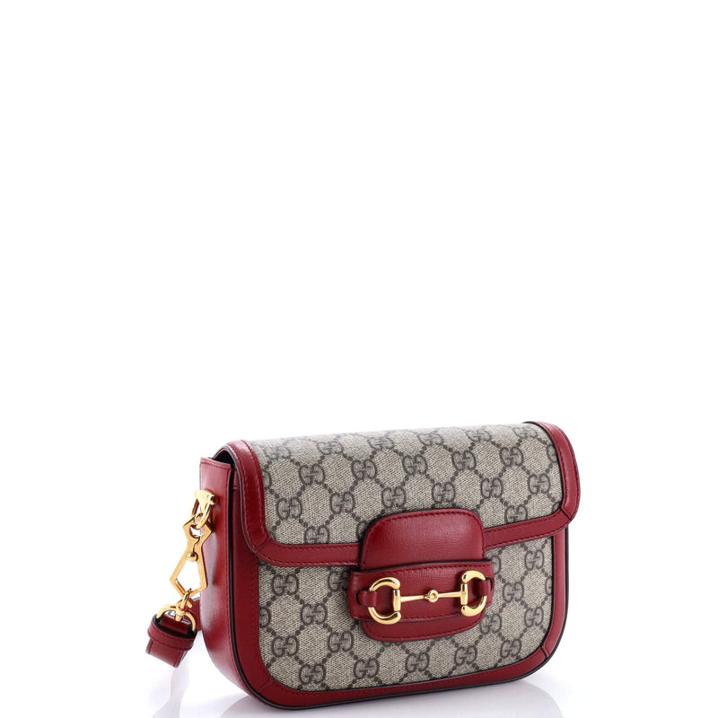 Horsebit Shoulder Bag Gg Coated Canvas