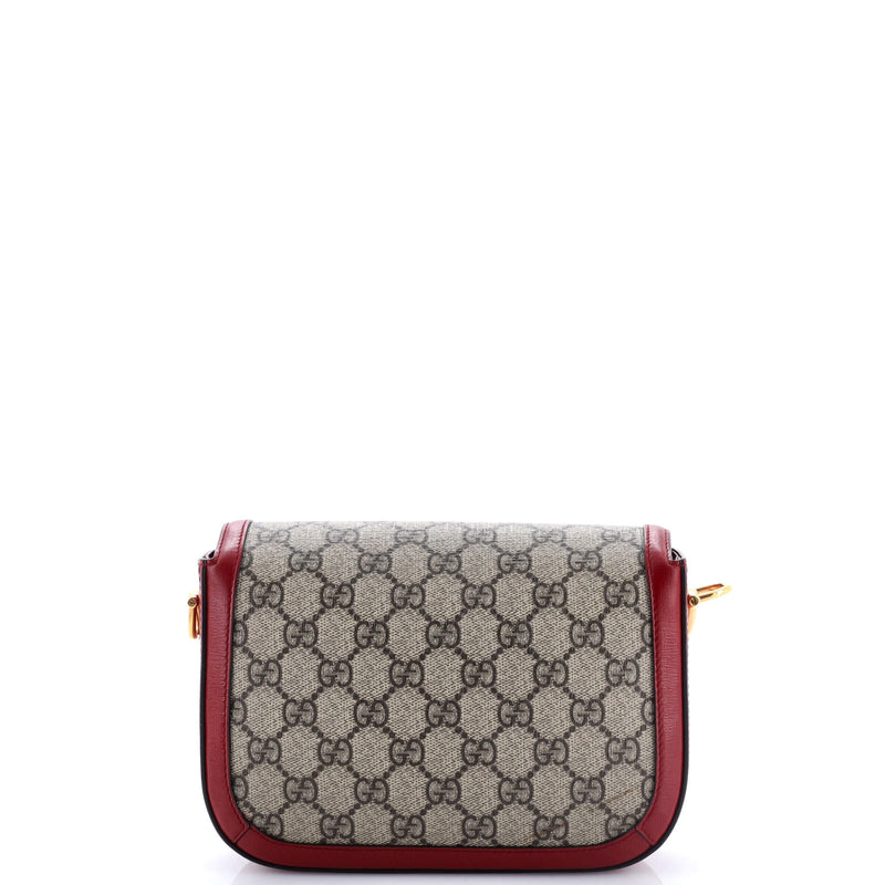 Horsebit Shoulder Bag Gg Coated Canvas