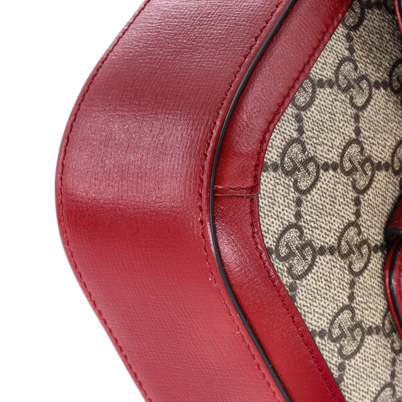 Horsebit Shoulder Bag Gg Coated Canvas