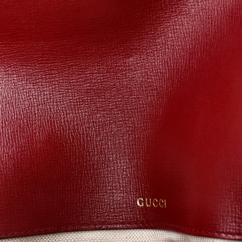 Horsebit Shoulder Bag Gg Coated Canvas