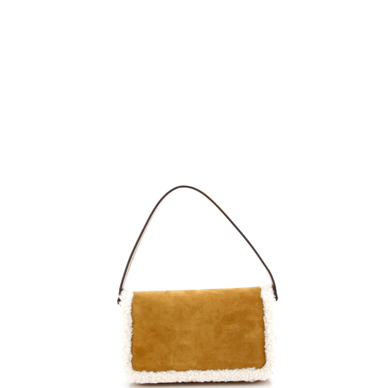 Horsebit Shoulder Bag Suede With
