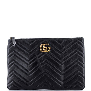 Gg Marmont Clutch Matelasse Leather