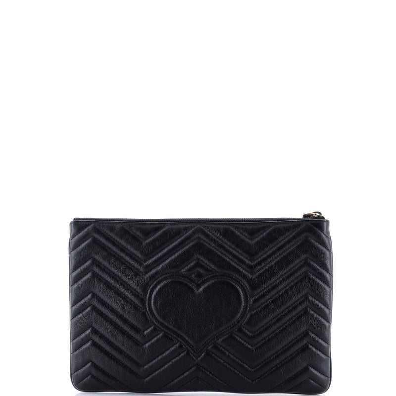 Gg Marmont Clutch Matelasse Leather