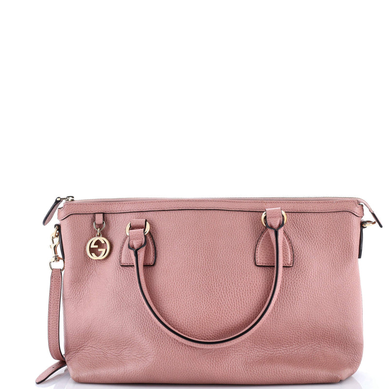 Lady Dollar Zip Convertible Tote Leather