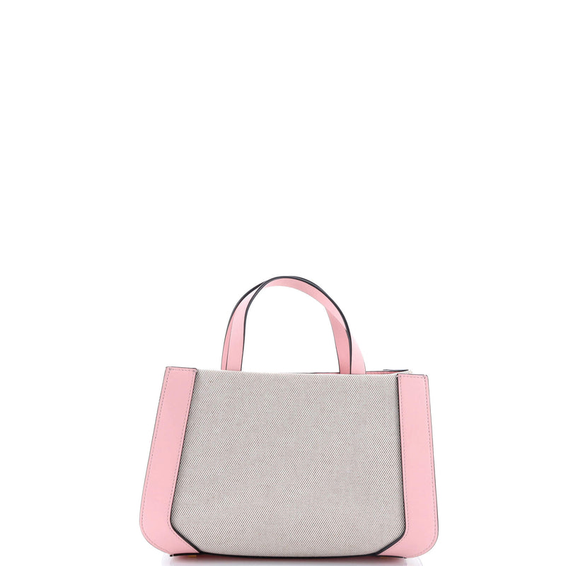Vlogo Shopper Tote Canvas And Leather