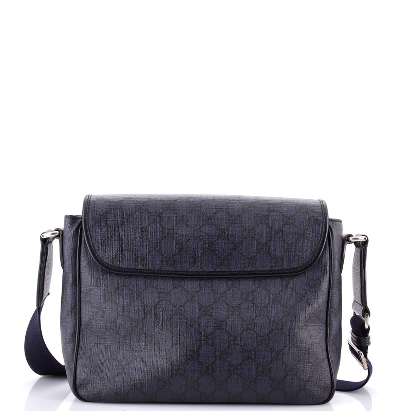 Ophidia Flap Messenger Bag Gg Coated