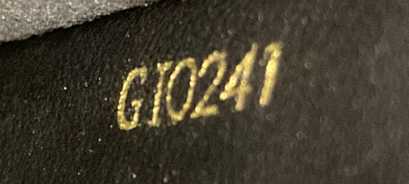 Double Zip Pochette Empreinte Leather