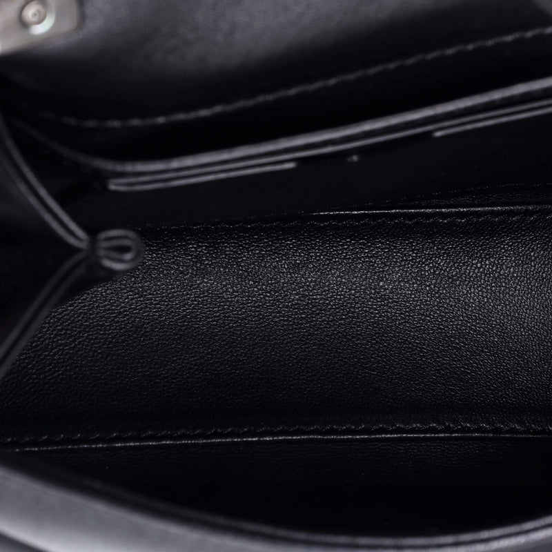 One Stud Top Handle Flap Bag Leather