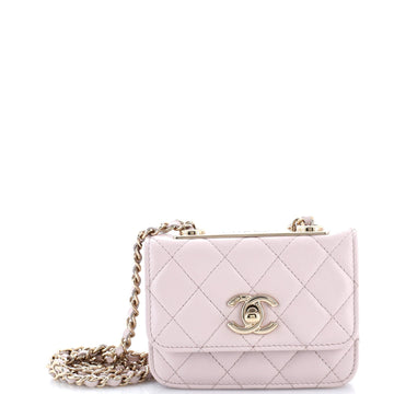Trendy Cc Card Holder On Chain Quilted