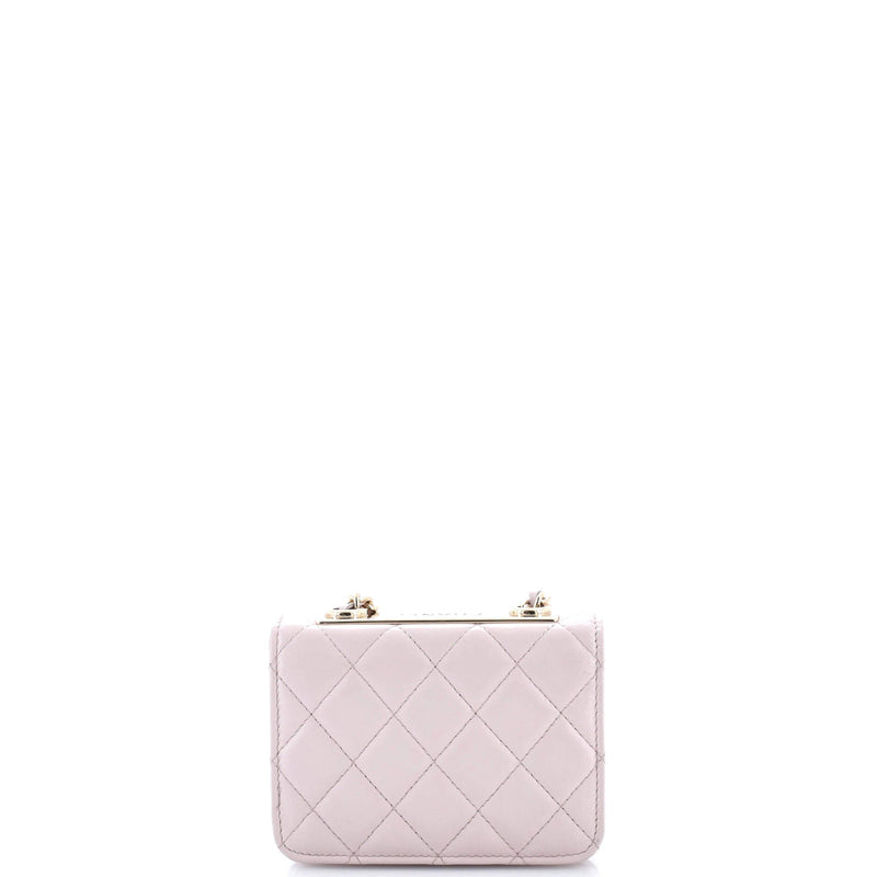 Trendy Cc Card Holder On Chain Quilted