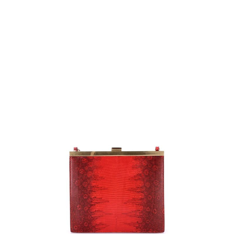 Clasp Crossbody Bag Lizard Mini