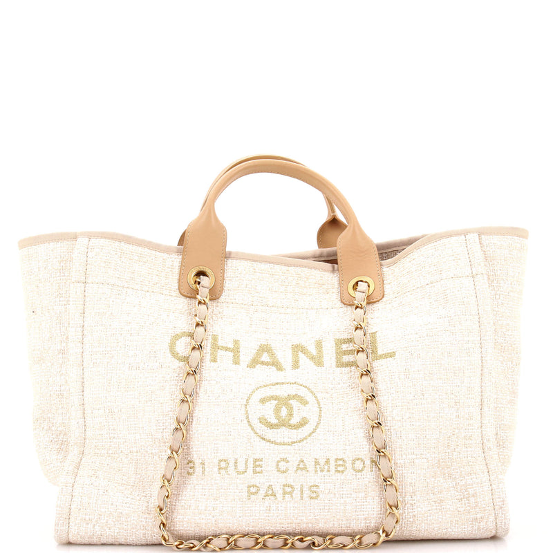 Deauville Tote Raffia With Glitter