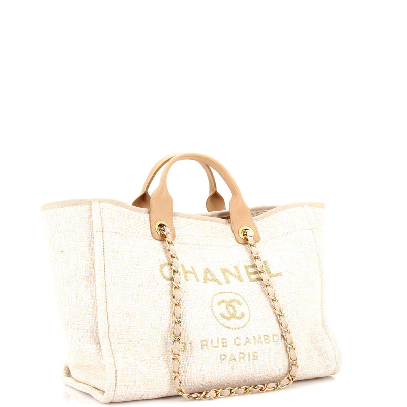 Deauville Tote Raffia With Glitter