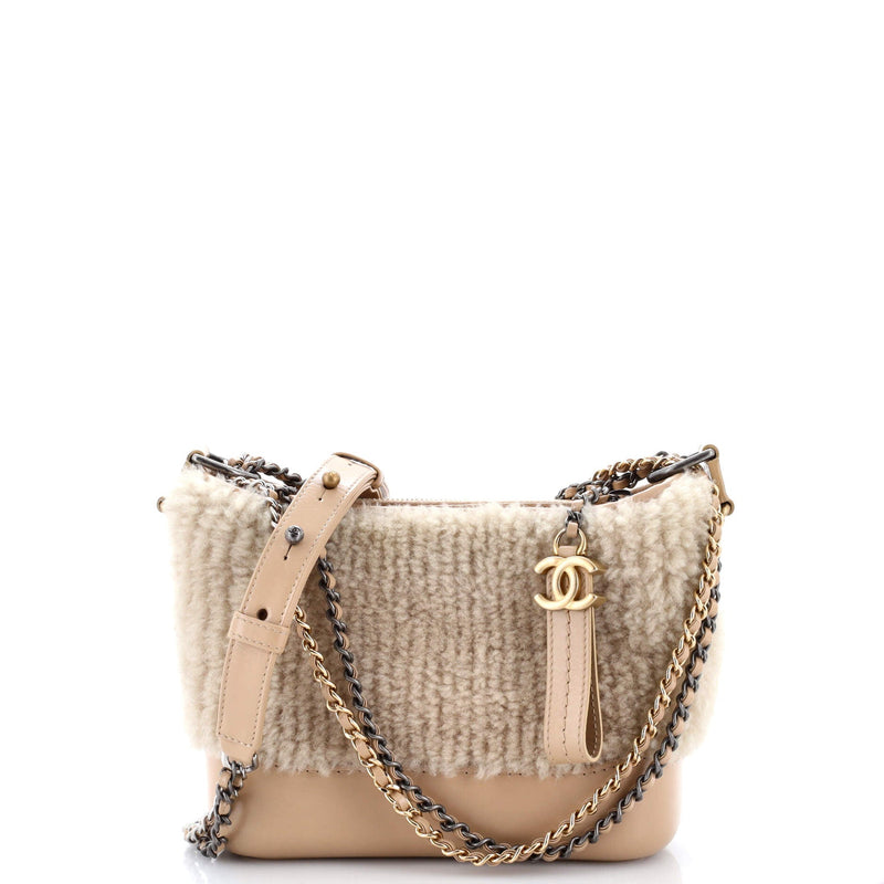 Gabrielle Hobo Shearling And Leather