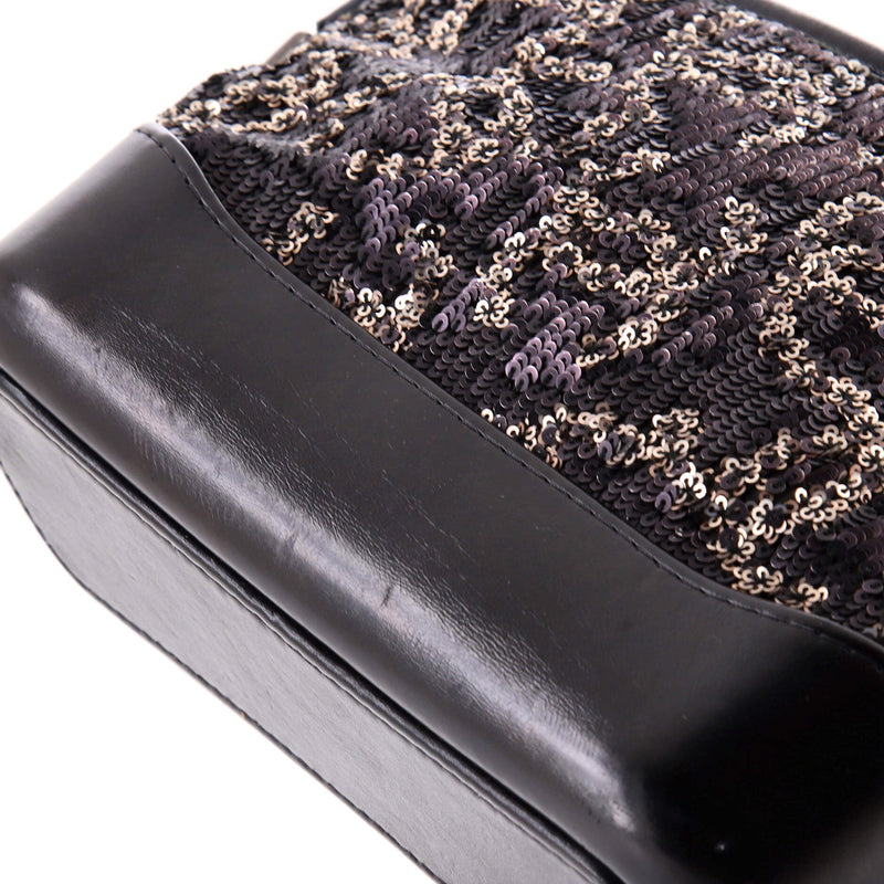 Gabrielle Hobo Logo Motif Sequins Small