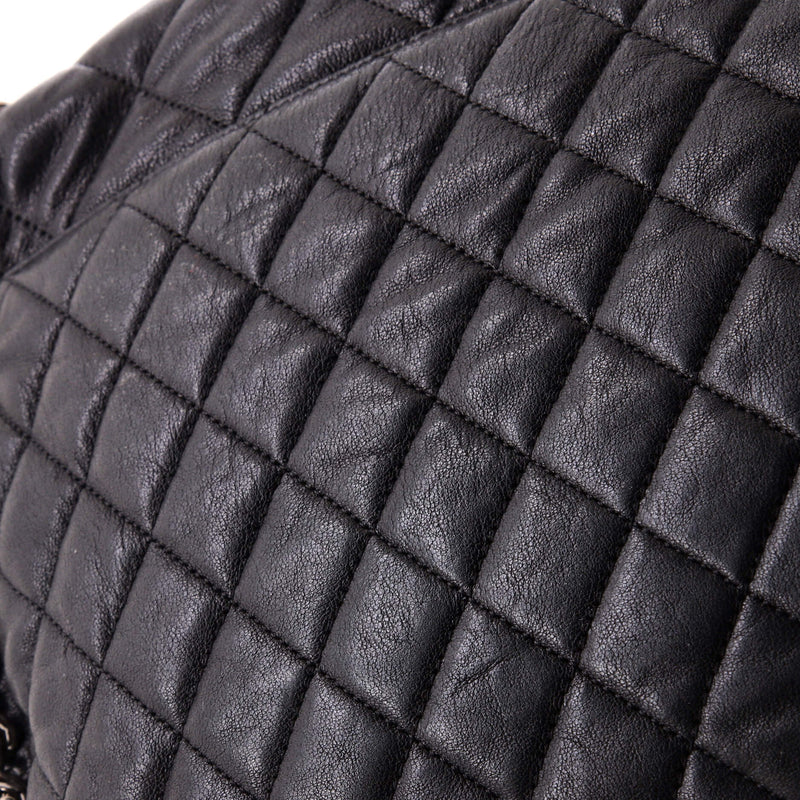 Chain Around Flap Bag Quilted Leather