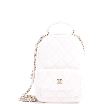 Classic Cc Chain Pocket Backpack Quilted