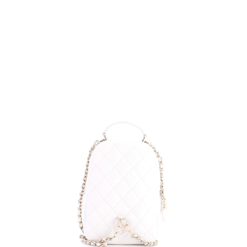 Classic Cc Chain Pocket Backpack Quilted