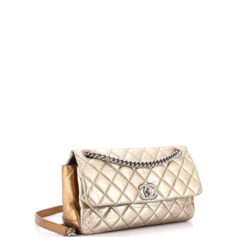 Lady Pearly Flap Bag Quilted Calfskin