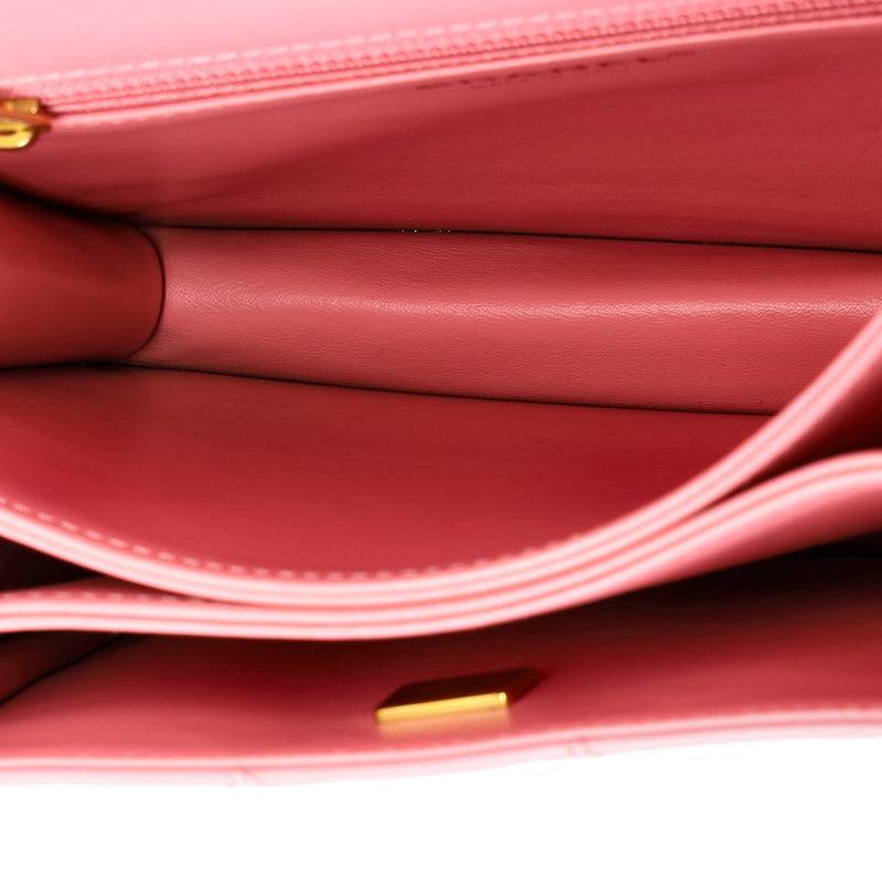 Square Top Handle Convertible Flap Bag