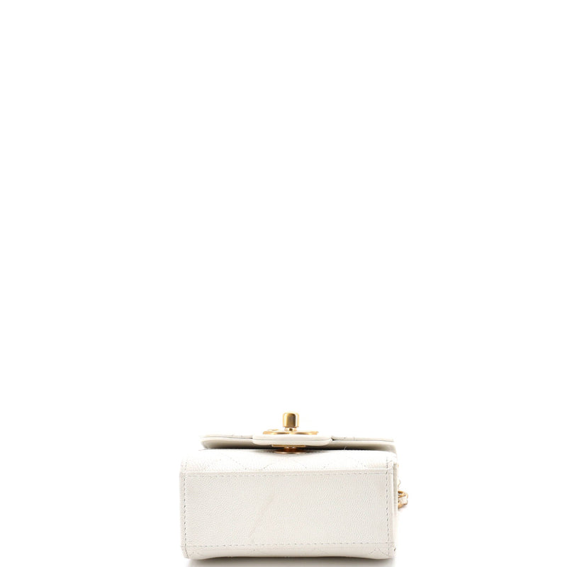 Chic Pearls Flap Clutch With Chain