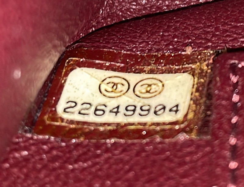 Filigree Flap Bag Quilted Caviar Medium