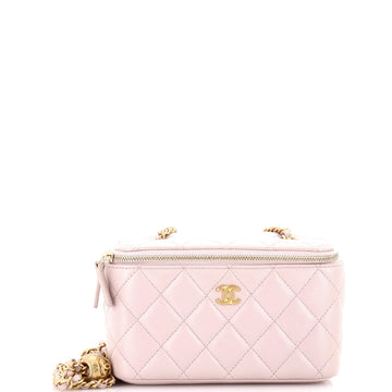 Pearl Crush Vanity Case With Chain