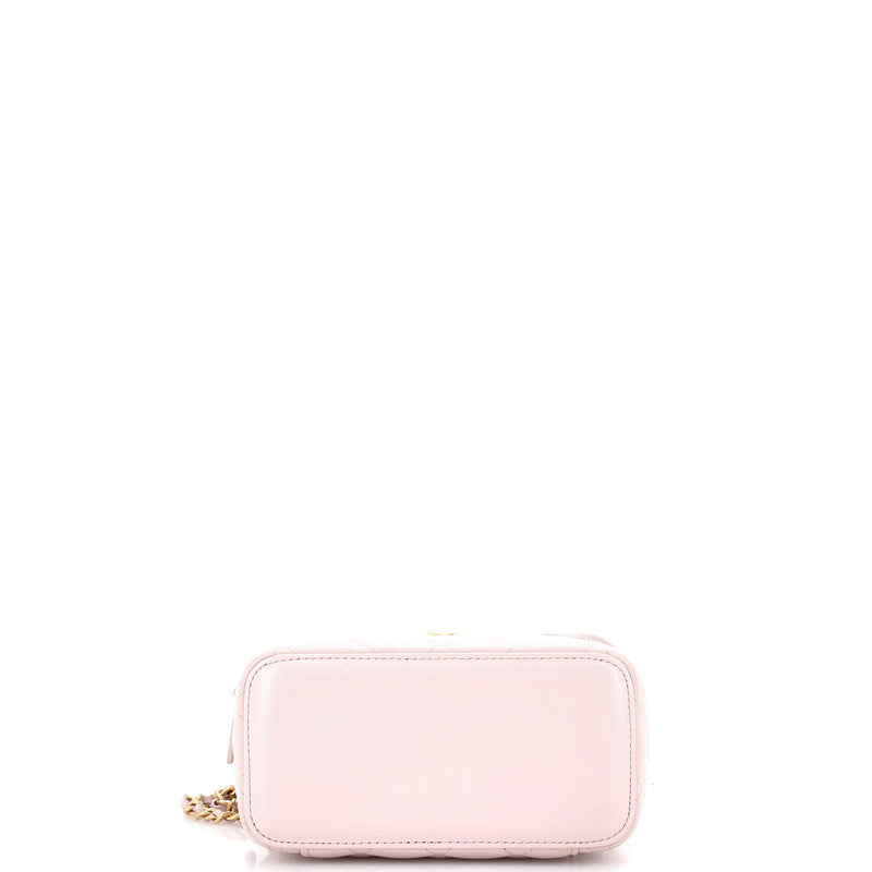 Pearl Crush Vanity Case With Chain