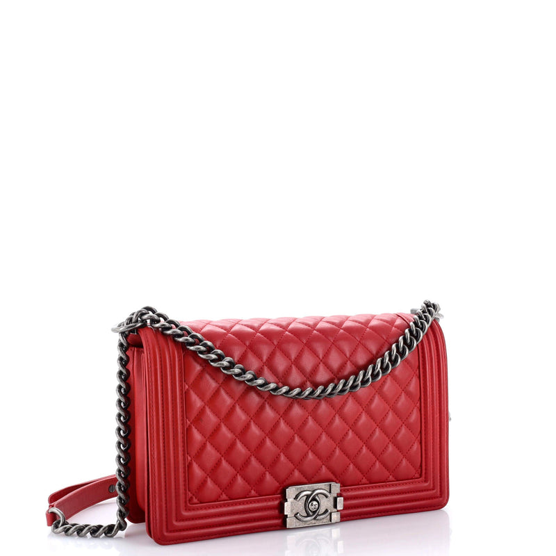 Boy Flap Bag Quilted Calfskin New Medium