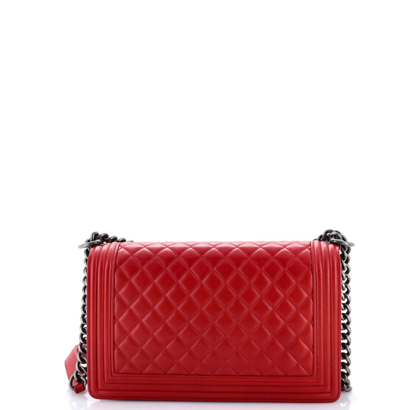 Boy Flap Bag Quilted Calfskin New Medium