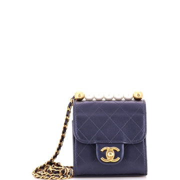 Chanel Chic Pearls Flap Clutch With