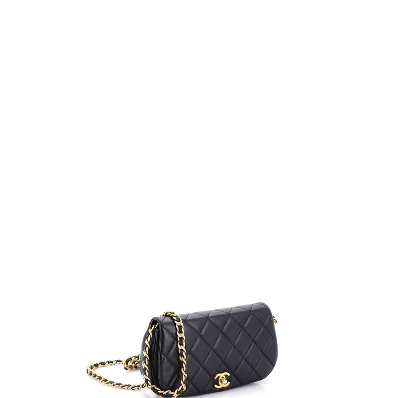 Coco Mail Clutch With Chain Quilted