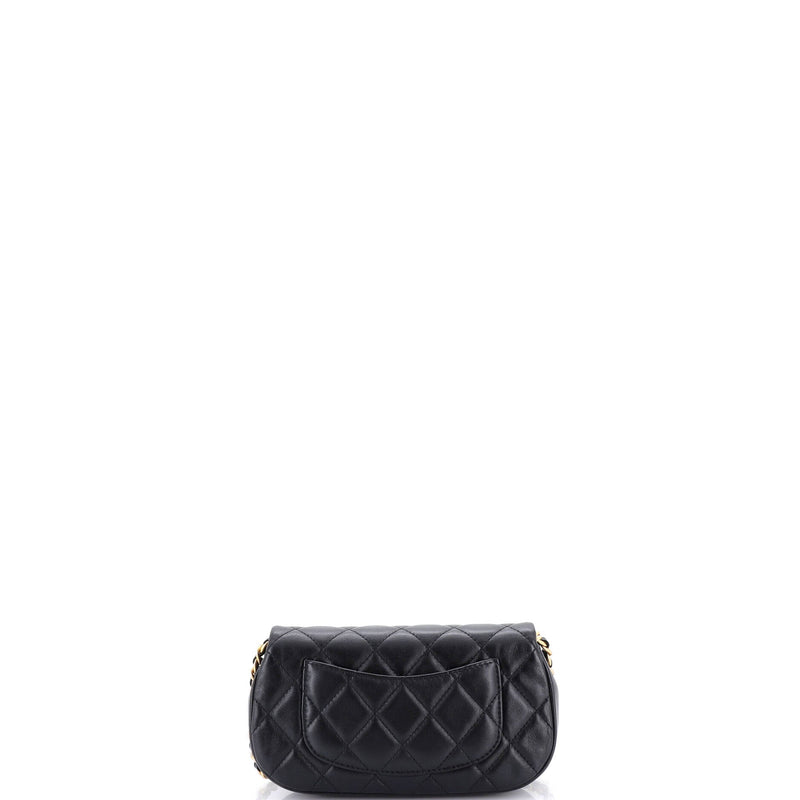 Coco Mail Clutch With Chain Quilted