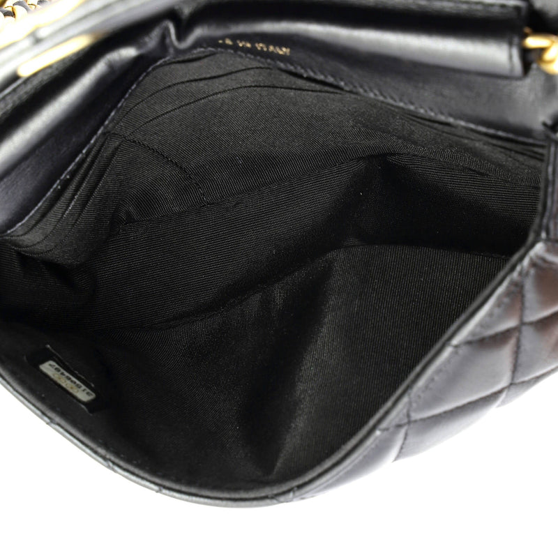 Coco Mail Clutch With Chain Quilted