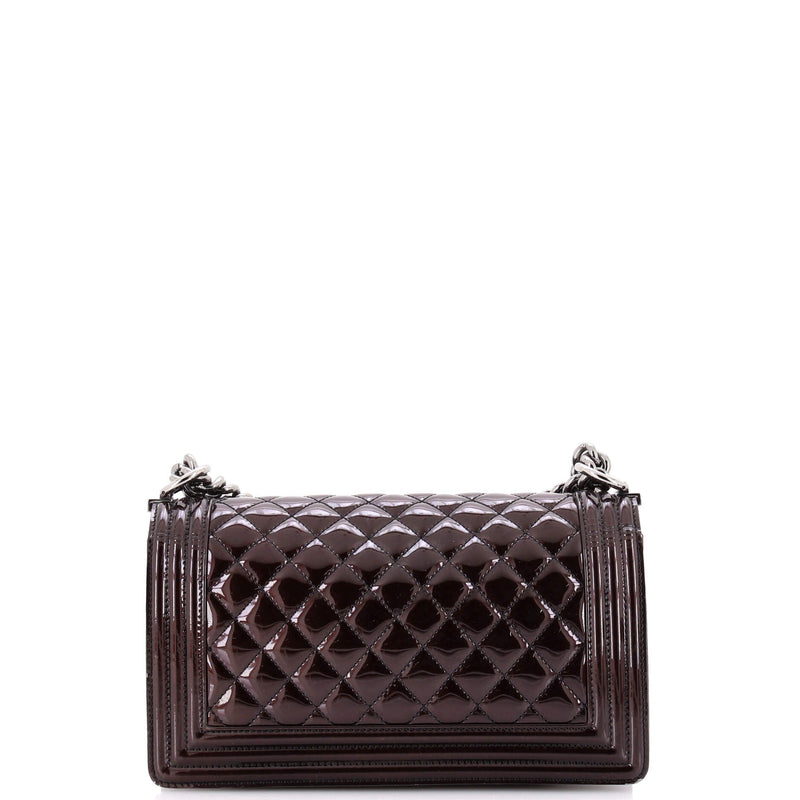 Boy Flap Bag Quilted Patent Old Medium