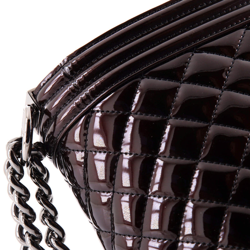 Boy Flap Bag Quilted Patent Old Medium