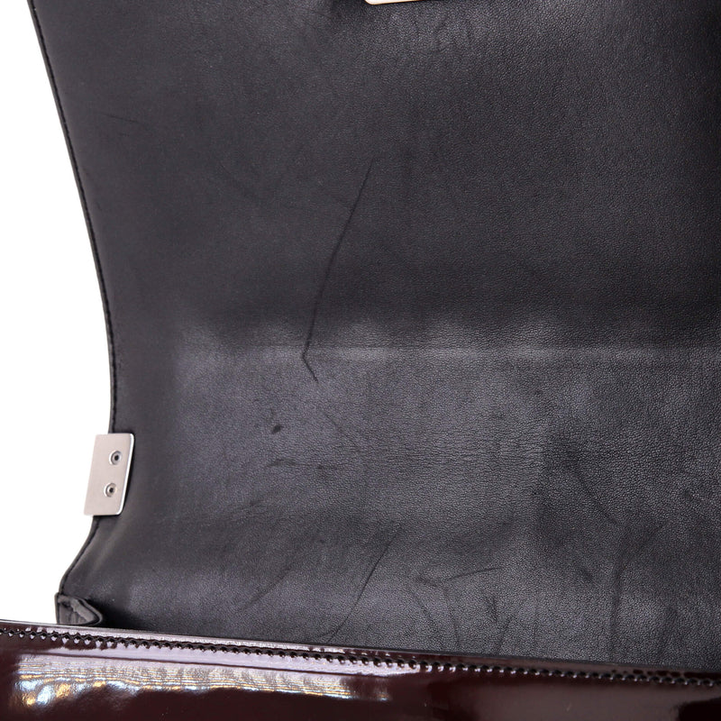 Boy Flap Bag Quilted Patent Old Medium