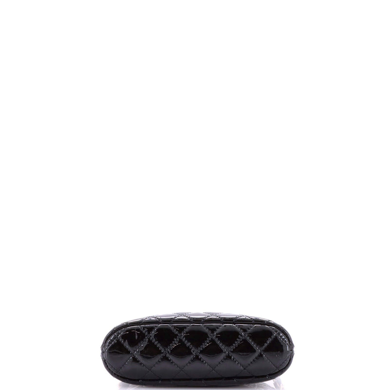 Cc Dome Zip Crossbody Bag Quilted Patent