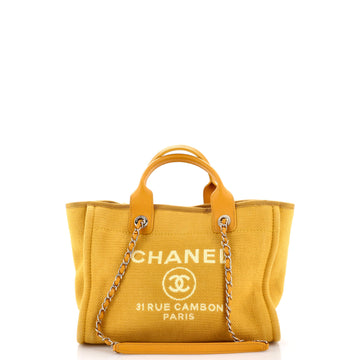 Chanel Deauville Nm Tote Mixed Fibers